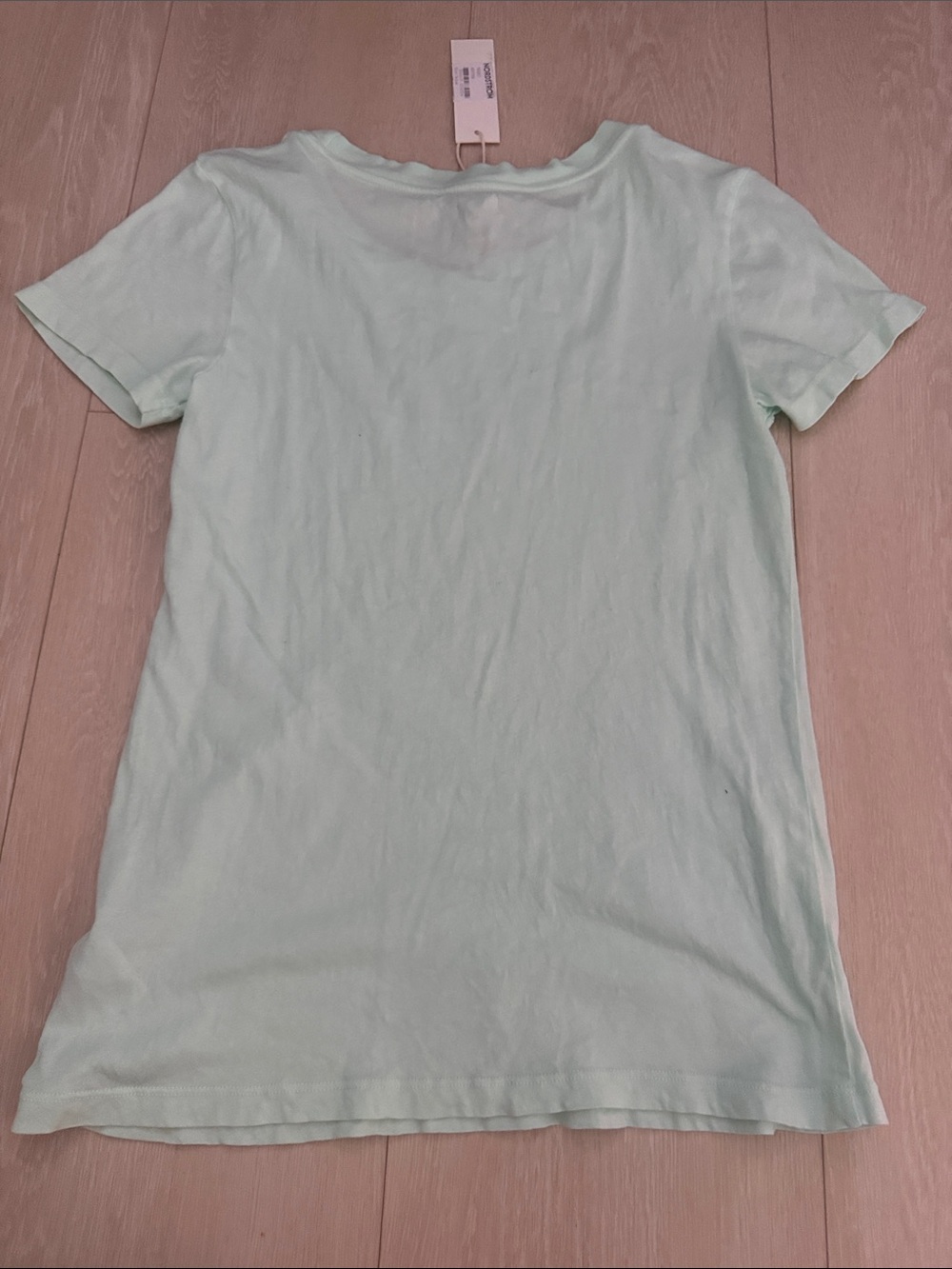 L'AGENCE Honeydew Mint Green Short Sleeve Crew Cory Tee - Picture 10 of 10
